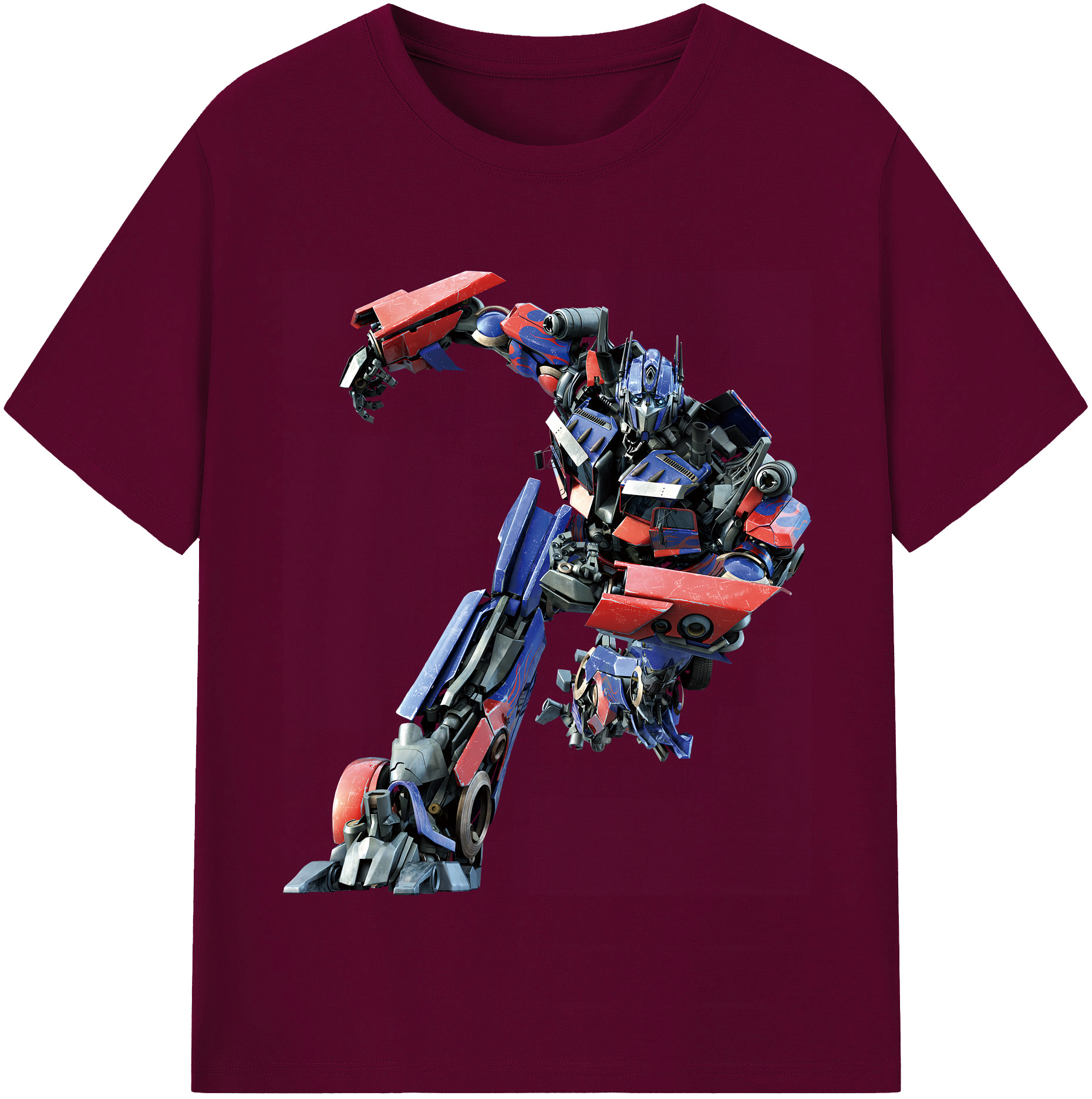 （画像用） Transformers トランスフォーマー レディースカジュアルプリントTシャツ（綿100％）